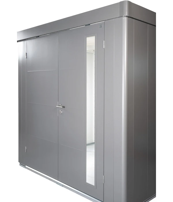 Biohort Gerätehaus Neo 3B, Dunkelgrau/silber 5 Biohort Gerätehaus Neo 3B, Dunkelgrau/silber – Bild 5