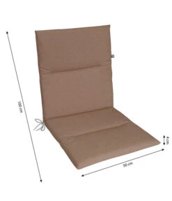 KETTtex Niederlehnerpolster Lindos Taupe, Ca. B100/H4/T50 Cm -Gartenladen Im Freien 6907000 WE BG 001 KETTtexNiederlehnerpolsterLindosTaupe