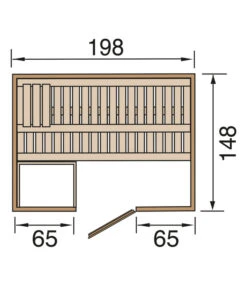 Weka Sauna Bergen Mit Holztür -Gartenladen Im Freien 6914444 WE DE 001 WekaSaunaBergen