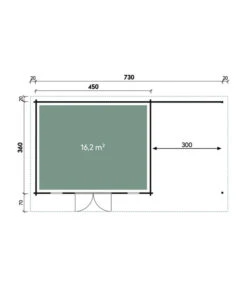 Wolff Finnhaus Gartenhaus Trondheim 70-D XL, Inkl. Lounge Rechts -Gartenladen Im Freien 6931604 WE DE 001 FinnhausGartenhausTrondheim70 DXLLoungerechts