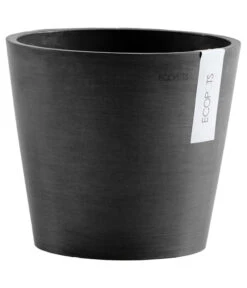 Ecopots Kunststoff-Topf Amsterdam Mit Wassersystem, Rund