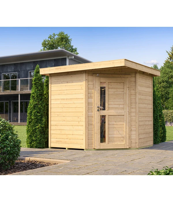 Weka Gartenhaus 229 A Gr. 1, Ca. B244/H217/T244 Cm 2 Weka Gartenhaus 229 A Gr. 1, Ca. B244/H217/T244 Cm – Bild 2