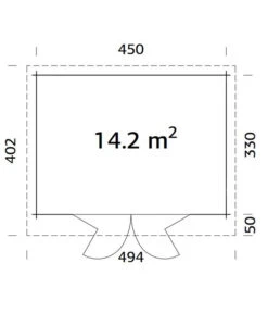 Palmako Gartenhaus Lea 5 Palmako Gartenhaus Lea -Gartenladen Im Freien 6976450 WE BG 001 BBHLeaNatur