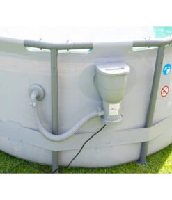 Summer Waves Frame Pool-Set, Oval, Anthrazit -Gartenladen Im Freien 6990832 WE DE 008 SummerWavesFramePool300x200x84cm