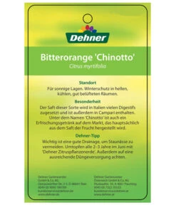 Bitterorange 'Chinotto' -Gartenladen Im Freien 7119803 BitterorangeChinottoEtikett2