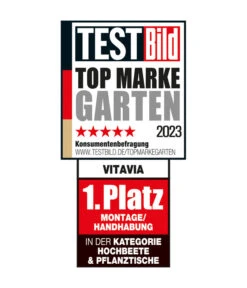 Vitavia Hochbeet Oslo, Granit/schwarz -Gartenladen Im Freien Siegel VitaviaHochbeeteundPflanztische